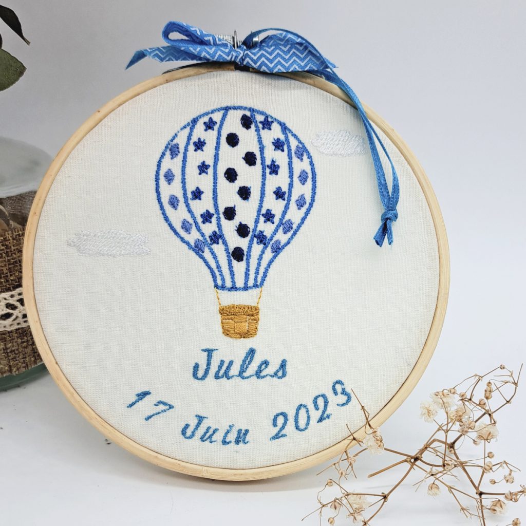 Cadre broderie un p'tit cou d'fil